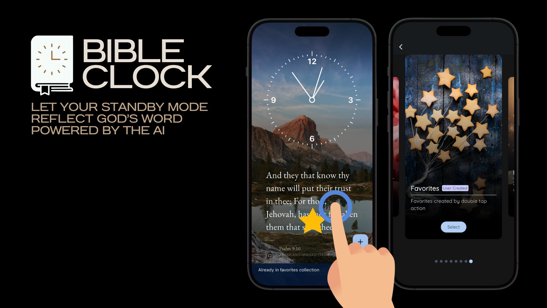 Verse of the Day - Bible Clock 1.7.x: Favorites and Manual Navigation