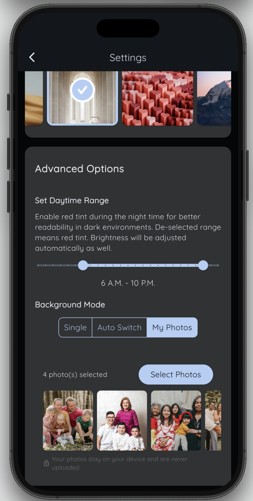Bible Clock Photo Selection